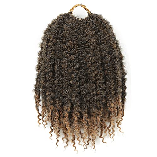 12inch Synthetic Fluffy Crochet Haar Locs Ombre flicht Haar-Verlängerungen 10Strands / P Mode für Frauen T1B27 12inches 7Pcs/Lot von WWWML