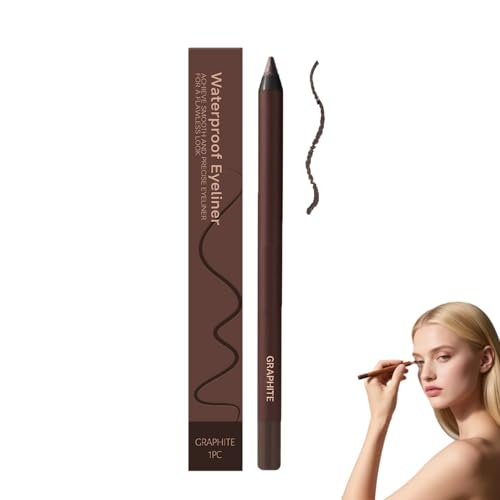 24 Hr Waterproof Eyeliner Duo Sharpenable Eye Pencil,Glatt Pflaumen Eyeliner Langanhaltender,Eyeliners Wasserdichtes Bleistift,Kein Verschmieren Einfach Zu Färben (Graphite) von WWWSENSEN