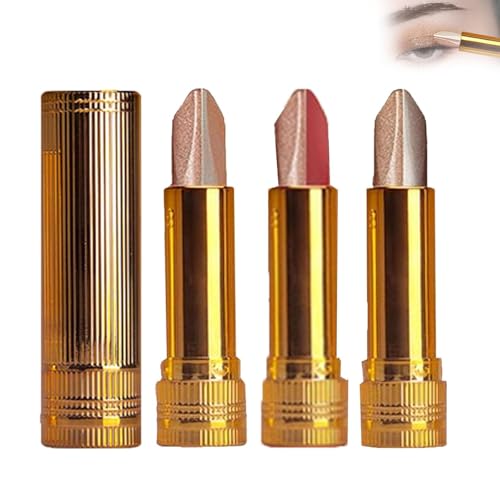 Waterproof Gradient Shimmer Eye-Shadow Stick,Gradient Three-Color Eyeshadow Stick,Portable Eye Shadow Pen Gradients,Waterproof Long-Lasting (01 02 03) von WWWSENSEN