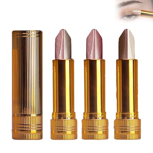 Waterproof Gradient Shimmer Eye-Shadow Stick,Gradient Three-Color Eyeshadow Stick,Portable Eye Shadow Pen Gradients,Waterproof Long-Lasting (04 05 06) von WWWSENSEN