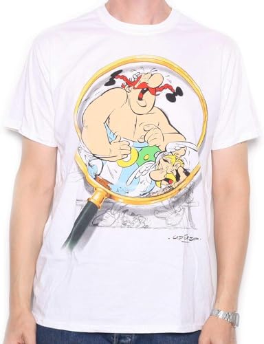 Asterix T Shirt Asterix & Obelix Magnify 100% Cartoon T Shirt Hemden(Medium) von WWX9NLEE