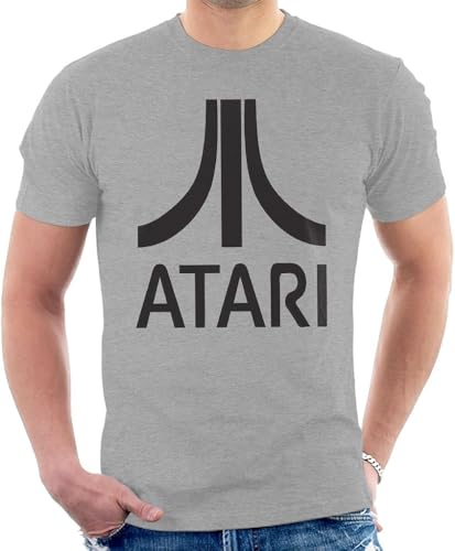 Atari Gaming Black Logo Men's T-Shirt Hemden(3X-Large) von WWX9NLEE