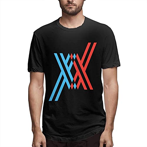 Darling in The Franxx Short Sleeve T Shirt Mens Casual Style Clothes Hemden(Medium) von WWX9NLEE