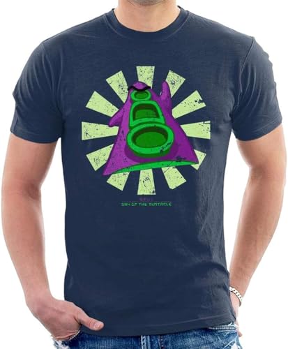 Day of The Tentacle Retro Japanese Men's T-Shirt Hemden(Large) von WWX9NLEE
