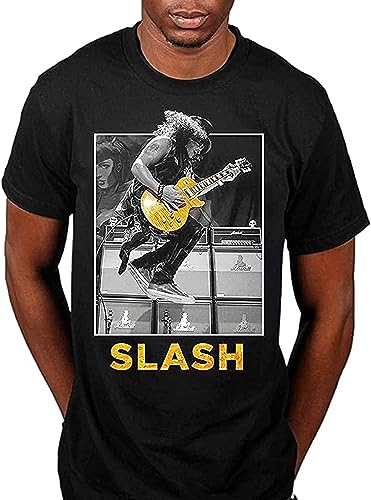 Men's T-Shirt Slash Guitar Jump T Shirt Hemden(Large) von WWX9NLEE