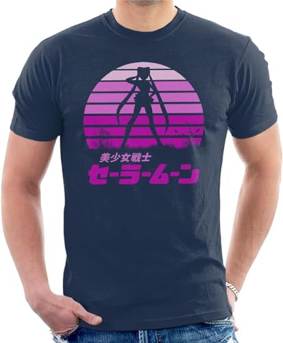 Sailor Moon Sunset Men's T-Shirt Hemden(X-Large) von WWX9NLEE