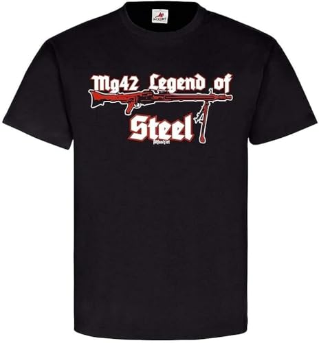 kankun Legend of Steel Mg42 Maschingewehr WH Deko Waffe Lauf Verschluss WK2 Wh Blacks Hemden(X-Large) von WWX9NLEE