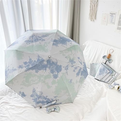 Regenschirm, Sonnenschirm Freien Uv-Schutz, Automatik Faltschirm Winddicht Regenfest, Leicht Kompakt, Portable Umbrella Travel, Durable Regenschirm (GefüHl Von Sauerstoff) von WWYL