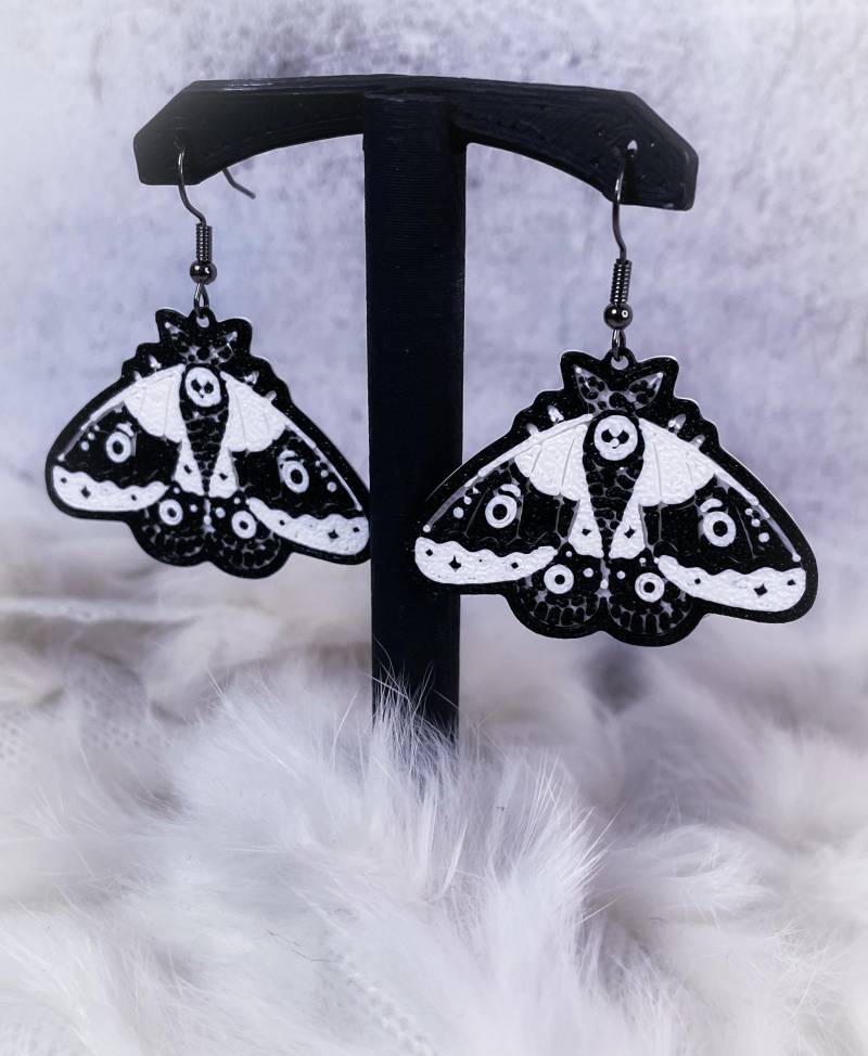 Motte Baumeln Alternative 3D Gedruckte Ohrringe Juwelen Goth Gothic Motte Baumeln Alternative 3D Gedruckte Ohrringe Juwelen Goth Gothic von WWonderlanddolls