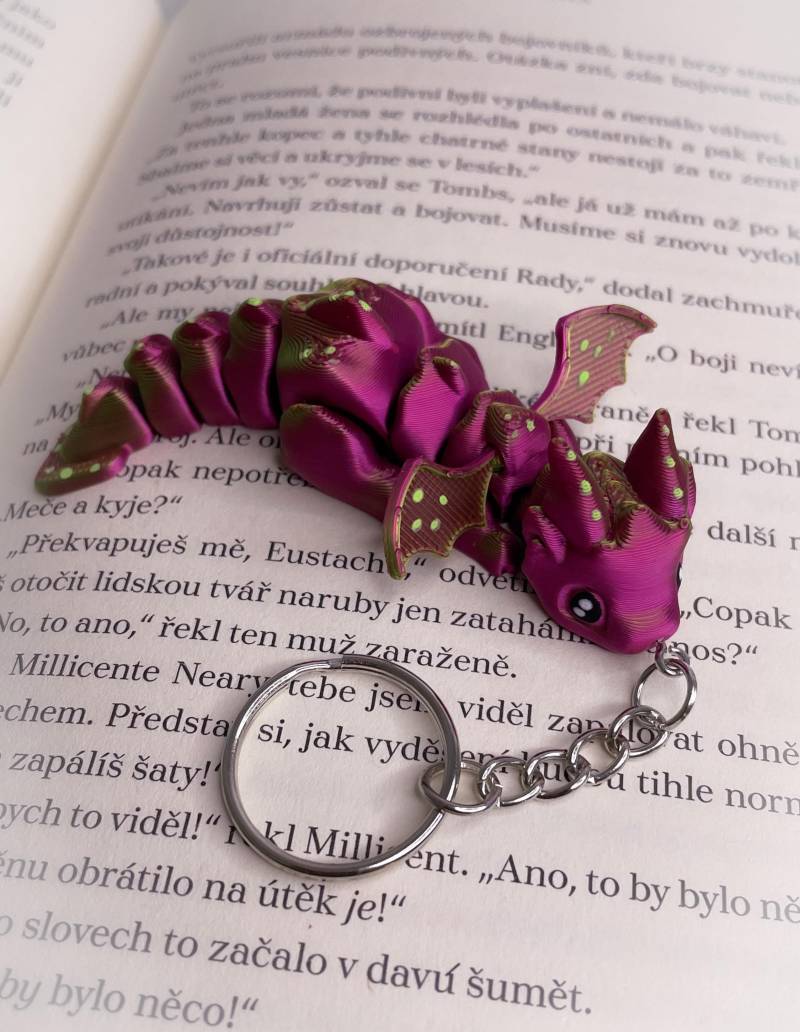 Schlüsselanhänger Fantasy Drache Rosa Grün Kleine Accessoires Schlüsselanhänger Fantasy Drache Rosa Grün Kleine Accessoires von WWonderlanddolls