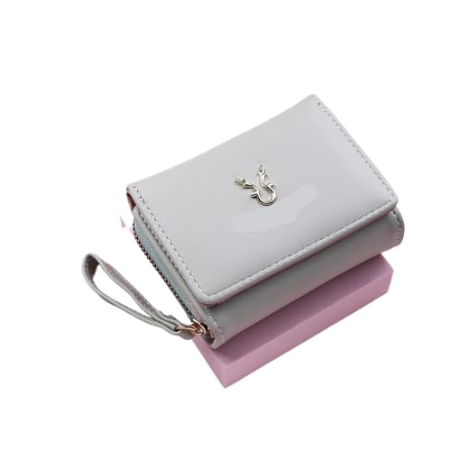 WXBCDS Geldbörse Damen Damen Kleine Brieftasche Weibliche Karte Halter Kurze Brieftaschen Mit Geldbörse for Frau Damen Kupplung(Green) von WXBCDS