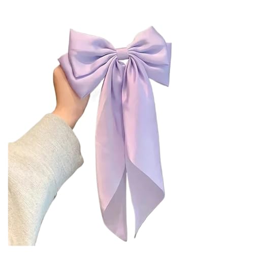 WXBCDS Haarschleifen Mädchen Große Schleife, einfarbig, vielseitige Frühling/Sommer-Haarspange for Damen, halbe Haarspange, Mädchen-Haar-Pferdeschwanz-Zubehör(6) von WXBCDS