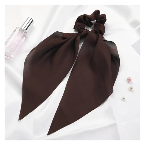 WXBCDS Kopftuch Damen Drucken Chiffon Lange Band Haargummis Frauen Mädchen Pferdeschwanz Schal Elastische Haarbänder Krawatten Haarschmuck(47) von WXBCDS