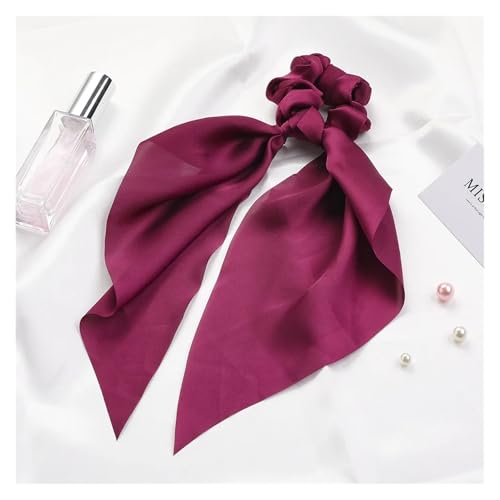 WXBCDS Kopftuch Damen Drucken Chiffon Lange Band Haargummis Frauen Mädchen Pferdeschwanz Schal Elastische Haarbänder Krawatten Haarschmuck(49) von WXBCDS