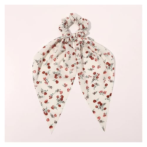 WXBCDS Kopftuch Damen Drucken Schleife Scrunchies Haarband for Frauen elastisches Haarband Mädchen Schachtelhalm Haargummis Haar-Accessoires(Style 9-4) von WXBCDS