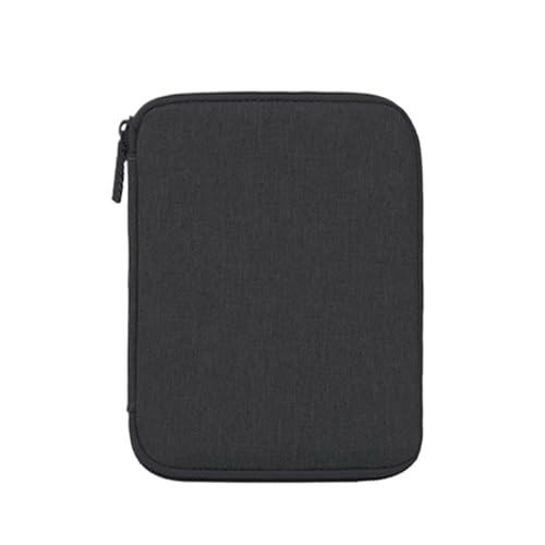 WXBCDS Reise Elektronik Organizer Graue Digitale Aufbewahrungstasche, USB-Datenkabel-Organizer, Kopfhörer-Kabel-Tasche, Stift, Powerbank, Reiseset, Tasche, Elektronik-Zubehör(Black,22.5cmx17cm) von WXBCDS