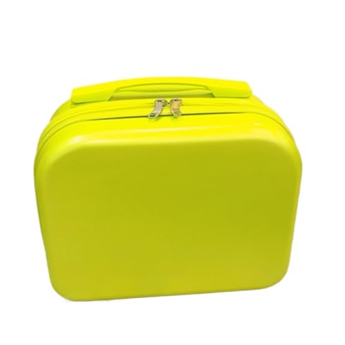 WXBCDS Reisekoffer Gepäck Weibliche 14 Zoll Koffer Frauen Kosmetik Fall Mini Tragbare Boarding Fall Kleine Reise Business Tasche Make-Up Lagerung Box(Fluorescein) von WXBCDS