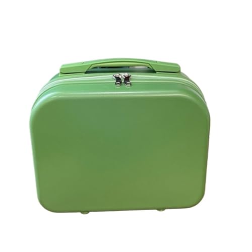 WXBCDS Reisekoffer Gepäck Weibliche 14 Zoll Koffer Frauen Kosmetik Fall Mini Tragbare Boarding Fall Kleine Reise Business Tasche Make-Up Lagerung Box(Green) von WXBCDS