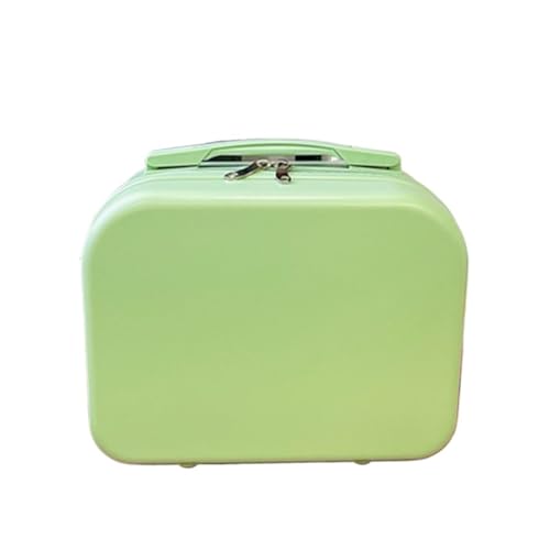 WXBCDS Reisekoffer Gepäck Weibliche 14 Zoll Koffer Frauen Kosmetik Fall Mini Tragbare Boarding Fall Kleine Reise Business Tasche Make-Up Lagerung Box(Light Green) von WXBCDS