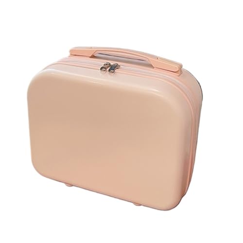 WXBCDS Reisekoffer Gepäck Weibliche 14 Zoll Koffer Frauen Kosmetik Fall Mini Tragbare Boarding Fall Kleine Reise Business Tasche Make-Up Lagerung Box(Pink) von WXBCDS