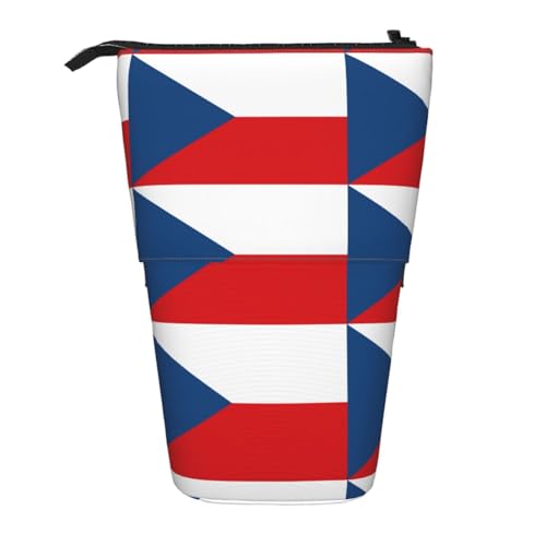 WXCJWD Bleistift mit Teleskop-Flagge der Tschechischen Republik, tragbare Make-up-Tasche und Schreibwaren-Aufbewahrungsbox, geeignet für Büroumgebungen WXCJWD Bleistift mit Teleskop-Flagge der Tschechischen Republik, tragbare Make-up-Tasche und Schreibwaren-Aufbewahrungsbox, geeignet für Büroumgebungen von WXCJWD