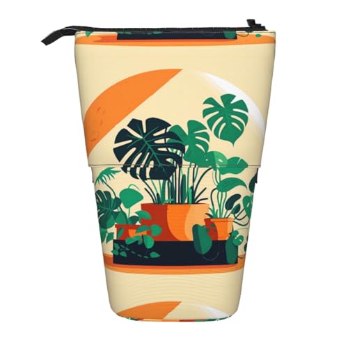 WXCJWD Cartoon Turtle Back Bambus Bleistift Teleskop einziehbarer Bleistift Tragbare Make-up-Tasche und Schreibwaren Aufbewahrungsbox geeignet für Büroumgebungen von WXCJWD