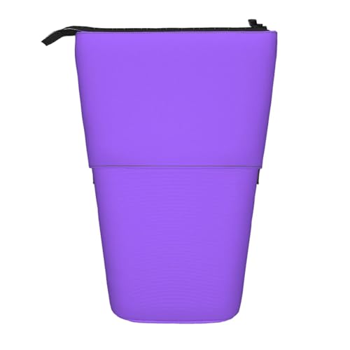 WXCJWD Einfarbige, hellviolette Teleskop-Bleistifttasche und tragbare Make-up-Tasche und Schreibwaren-Aufbewahrungsbox, geeignet für Büroumgebungen WXCJWD Einfarbige, hellviolette Teleskop-Bleistifttasche und tragbare Make-up-Tasche und Schreibwaren-Aufbewahrungsbox, geeignet für Büroumgebungen von WXCJWD