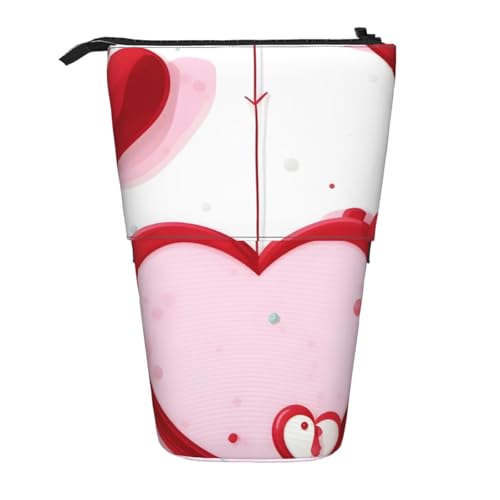 WXCJWD Little Red Heart Bleistift Teleskop-Bleistift mit einziehbarem Stift, tragbare Make-up-Tasche und Schreibwaren-Aufbewahrungsbox, geeignet für Büroumgebungen WXCJWD Little Red Heart Bleistift Teleskop-Bleistift mit einziehbarem Stift, tragbare Make-up-Tasche und Schreibwaren-Aufbewahrungsbox, geeignet für Büroumgebungen von WXCJWD