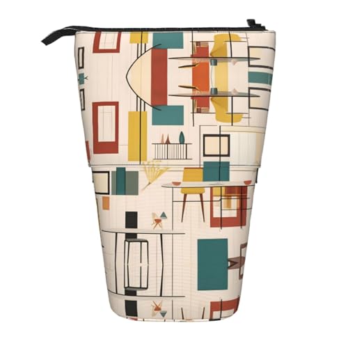 WXCJWD Mid Century Moderne Bleistift-Teleskop-Bleistifte, tragbare Make-up-Tasche und Schreibwaren-Aufbewahrungsbox, geeignet für Büroumgebungen WXCJWD Mid Century Moderne Bleistift-Teleskop-Bleistifte, tragbare Make-up-Tasche und Schreibwaren-Aufbewahrungsbox, geeignet für Büroumgebungen von WXCJWD