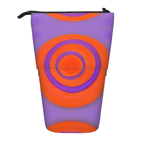 WXCJWD Orange Circle Center Bleistift Teleskop einziehbarer Bleistift tragbare Make-up-Tasche und Schreibwaren-Aufbewahrungsbox, geeignet für Büroumgebungen WXCJWD Orange Circle Center Bleistift Teleskop einziehbarer Bleistift tragbare Make-up-Tasche und Schreibwaren-Aufbewahrungsbox, geeignet für Büroumgebungen von WXCJWD