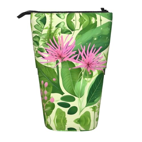 WXCJWD Rosa Pflanze Blumen Bleistift Teleskop einziehbar Bleistift Tragbare Make-up-Tasche und Schreibwaren Aufbewahrungsbox geeignet für Büroumgebungen WXCJWD Rosa Pflanze Blumen Bleistift Teleskop einziehbar Bleistift Tragbare Make-up-Tasche und Schreibwaren Aufbewahrungsbox geeignet für Büroumgebungen von WXCJWD
