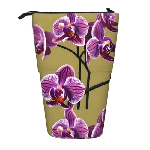 WXCJWD Schöne Orchideen-Bleistift-Teleskop-Bleistifte, tragbare Make-up-Tasche und Schreibwaren-Aufbewahrungsbox, geeignet für Büroumgebungen WXCJWD Schöne Orchideen-Bleistift-Teleskop-Bleistifte, tragbare Make-up-Tasche und Schreibwaren-Aufbewahrungsbox, geeignet für Büroumgebungen von WXCJWD
