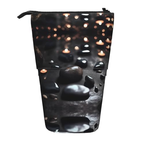 WXCJWD Schwarze Mystery Heart Stone Bleistift Teleskop-Bleistift einziehbarer Bleistift tragbare Make-up-Tasche und Schreibwaren-Aufbewahrungsbox, geeignet für Büroumgebungen WXCJWD Schwarze Mystery Heart Stone Bleistift Teleskop-Bleistift einziehbarer Bleistift tragbare Make-up-Tasche und Schreibwaren-Aufbewahrungsbox, geeignet für Büroumgebungen von WXCJWD