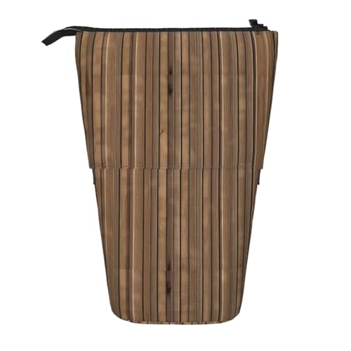 WXCJWD Solides Holz-Muster, Teleskop-Bleistift, einziehbar, tragbare Make-up-Tasche und Schreibwaren-Aufbewahrungsbox, geeignet für Büroumgebungen von WXCJWD