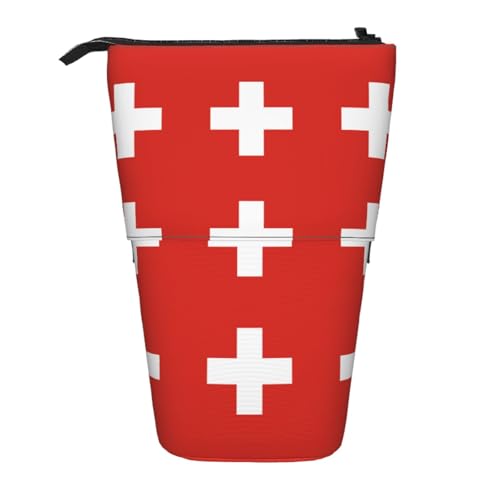 WXCJWD Teleskop-Bleistift mit Schweizer Flagge, einziehbar, tragbare Make-up-Tasche und Schreibwaren-Aufbewahrungsbox, geeignet für Büroumgebungen WXCJWD Teleskop-Bleistift mit Schweizer Flagge, einziehbar, tragbare Make-up-Tasche und Schreibwaren-Aufbewahrungsbox, geeignet für Büroumgebungen von WXCJWD