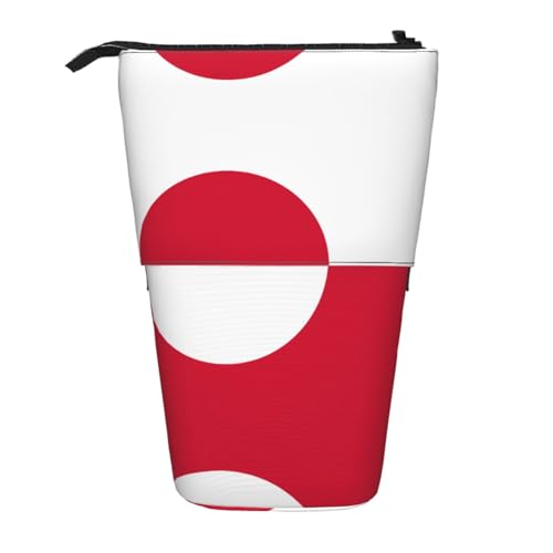 WXCJWD Teleskop-Bleistift mit grönländischer Flagge, einziehbar, tragbare Make-up-Tasche und Schreibwaren-Aufbewahrungsbox, geeignet für Büroumgebungen von WXCJWD