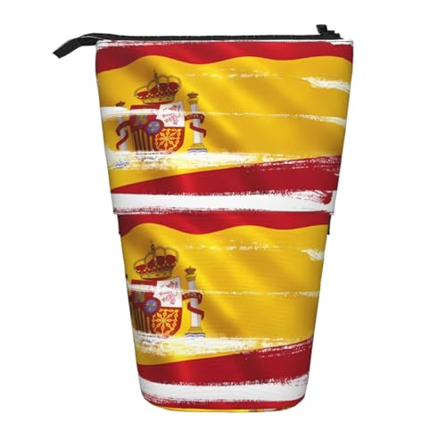 WXCJWD Teleskop-Bleistift mit spanischer Flagge, tragbare Make-up-Tasche und Schreibwaren-Aufbewahrungsbox, geeignet für Büroumgebungen WXCJWD Teleskop-Bleistift mit spanischer Flagge, tragbare Make-up-Tasche und Schreibwaren-Aufbewahrungsbox, geeignet für Büroumgebungen von WXCJWD