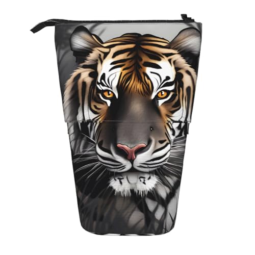 WXCJWD Tiger at Rest Bleistift Teleskopische einziehbare Bleistift tragbare Make-up-Tasche und Schreibwaren-Aufbewahrungsbox, geeignet für Büroumgebungen WXCJWD Tiger at Rest Bleistift Teleskopische einziehbare Bleistift tragbare Make-up-Tasche und Schreibwaren-Aufbewahrungsbox, geeignet für Büroumgebungen von WXCJWD
