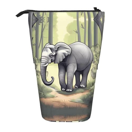 WXCJWD Walking Elephant Bleistift Teleskopische einziehbare Bleistift tragbare Make-up-Tasche und Schreibwaren-Aufbewahrungsbox, geeignet für Büroumgebungen WXCJWD Walking Elephant Bleistift Teleskopische einziehbare Bleistift tragbare Make-up-Tasche und Schreibwaren-Aufbewahrungsbox, geeignet für Büroumgebungen von WXCJWD