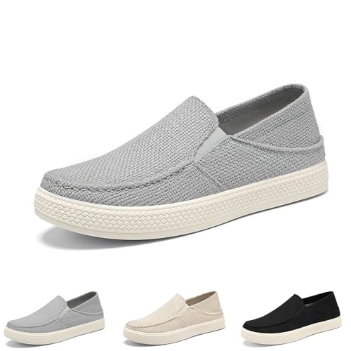 Herren-Slipper, lässig, leicht, für den Sommer, atmungsaktives Netzgewebe, lässig, bequem, Sport-Wanderschuhe, grau, 39.5 EU Herren-Slipper, lässig, leicht, für den Sommer, atmungsaktives Netzgewebe, lässig, bequem, Sport-Wanderschuhe, grau, 39.5 EU von WXDTW