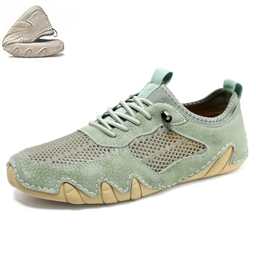 Wasserdichte und atmungsaktive orthopädische Schuhe für Herren und Damen, Outdoor-Mesh-Trail-Schuhe, rutschfest, leicht, Freizeit-Sneaker, grün, 0 UK Wide Wasserdichte und atmungsaktive orthopädische Schuhe für Herren und Damen, Outdoor-Mesh-Trail-Schuhe, rutschfest, leicht, Freizeit-Sneaker, grün, 0 UK Wide von WXDTW