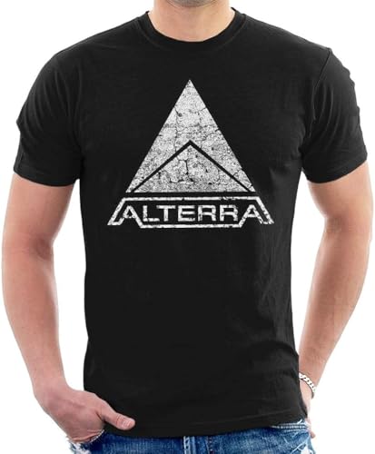 Alterra Logo Subnautica Black Men's T-Shirt Hemden(Medium) von WXIANGW