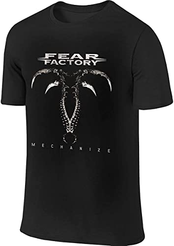 Black Interesting Particular Fear Factory Men's Short Sleeve T-Shirt T-Shirts & Hemden(XX-Large) von WXIANGW