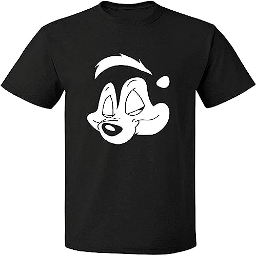 JIAHAO Pepe Le Pew Worn by Slash Symbol Logo Black White Tshirt Men's Black T-Shirts & Hemden(Large) von WXIANGW