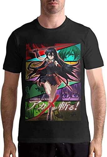 Men T Shirt Mens Akame Ga Kill Blouse T-Shirts & Hemden(3X-Large) von WXIANGW