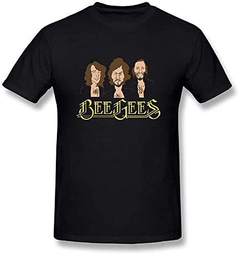 Men's Classic Bee Gees T-Shirts Black Hemden(Large) von WXIANGW