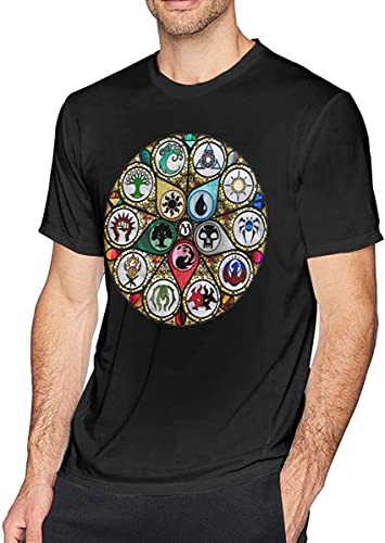 Mens Classic MTG Stained Glass Tshirts Black T-Shirts & Hemden(3X-Large) von WXIANGW