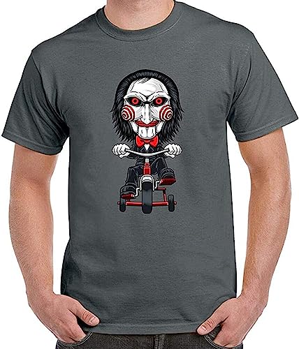 Saw Movie Jigsaw Halloween Mens Graphic T-Shirt T-Shirts & Hemden(XX-Large) von WXIANGW