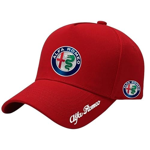 WXTYHEO Autos Baseballkappen mit Abzeichen, für Alfa Romeo verstellbare Mütze mit gebogenem Visier,OneSize-C WXTYHEO Autos Baseballkappen mit Abzeichen, für Alfa Romeo verstellbare Mütze mit gebogenem Visier,OneSize-C von WXTYHEO