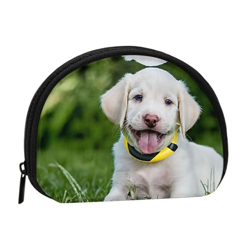 Bichon Frisé-Hunde-Aufdruck, Münzgeldbörse, Mini-Geldbörse für Frauen und Mädchen, Persönlichkeit, kleine Münztasche, Aufbewahrungstasche, Clutch, Einheitsgröße, lässig, Schwarz , Einheitsgröße von WXWJSHMGC